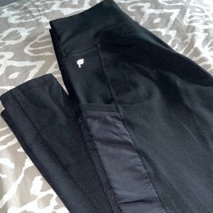 Black Fabletics Leggings with Mesh Pocket